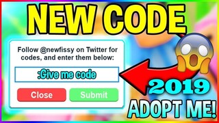 ROBLOX ADOPT ME ALL NEW CODES! (2019 AUGUST)