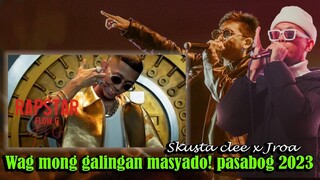 EX BATTALION || SKUSTA CLEE HUMANGA NG SOBRA SA GALING NI FLOW G SA BAGO NIYANG KANTA RAPSTAR 2023