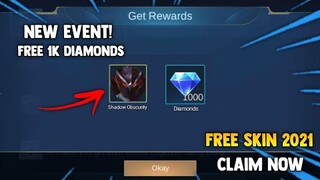 NEW! 1K FREE DIAMONDS AND EPIC SKIN! FREE DIAS & SKIN! 2021 NEW EVENT | MOBILE LEGENDS
