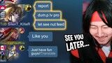 Dyrroth trashtalked hard to Gosu General because he didn’t adjust in Mythic rank | Mobile Legends