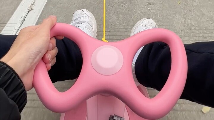 How college students ride balance bikes
