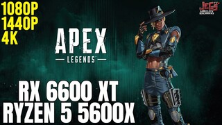 Apex Legends | Ryzen 5 5600x + RX 6600 XT | 1080p, 1440p, 4K benchmarks!