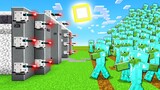 STEEL BUNKER vs 1,000 DIAMOND ZOMBIES In Minecraft!