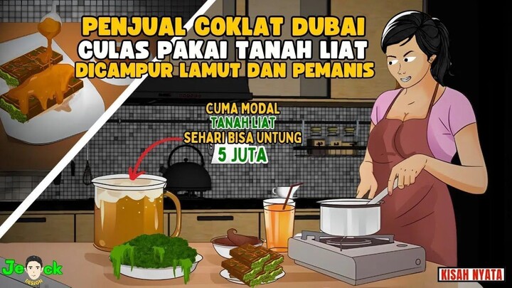 AZAB PENJUAL COKLAT DUBAI VIRAL PAKAI TANAH LIAT DICAMPUR LUMUT DAN PEMANIS