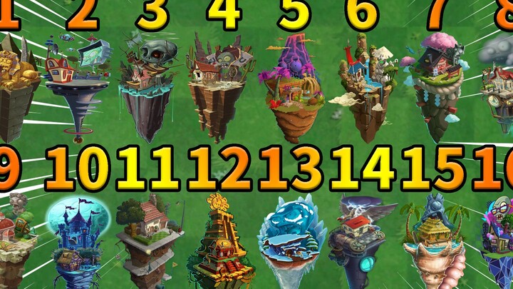 Pvz2 essential tips: Let's revisit the optimal order for clearing maps in each world!