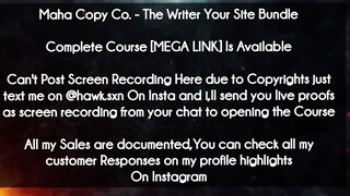 Maha Copy Co course . - The Writer Your Site Bundle download