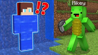 JJ Pranked Mikey as Water in Minecraft Challenge (Maizen Mazien Mizen)