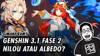 Banner Genshin 3.1 Fase 2 Nilou atau Albedo?