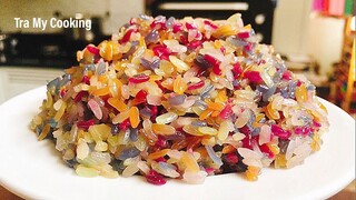 Cách nấu Xôi Cầu Vồng màu từ rau củ tự nhiên | Tra My Cooking