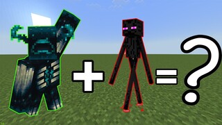 Mình Đã Hợp Thể | WARDEN Với ENDERMAN DA ĐEN | Sẽ Trở Thành WARDERMAN Trong Minecraft Pe..!!