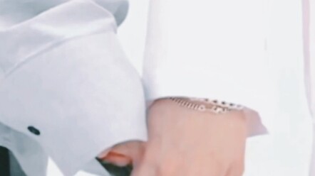 We have no idea why the two of you got a close-up while holding hands!!!