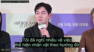 VIETSUB VER 7 MINS RYU KYUNG SOO tại buổi họp báo ra mắt phim HOMEWARD BOUND 010925