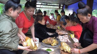 ĐÁM CƯỚI DÂN TỘC THÁI ĐEN KHÂU CHUẨN BỊ 1 BÒ 2 LỢN 100kg GÀ 50kg CÁ