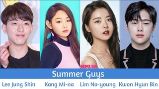 "Summer Guys" Upcoming Korean Web Drama 2021 | Lee Jung-Shin, Kang Mi-na, Kwon Hyun Bin