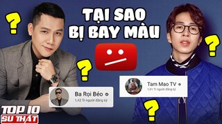 Kể cả KÊNH TRIỆU SUB cũng Bị "Bay Màu" vì Những Lý Do Này | Top 10 Thú Vị