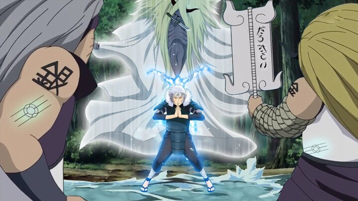 Tobirama Tries To Seal Ginkaku & Kinkaku With Shiki Fujin And Fails. Final Battle of 2nd Hokage.