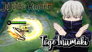 Toge Inumake says " BLAST AWAY " scene | Toge Inumaki in Mobile Legends | Jujutsu Kaisen