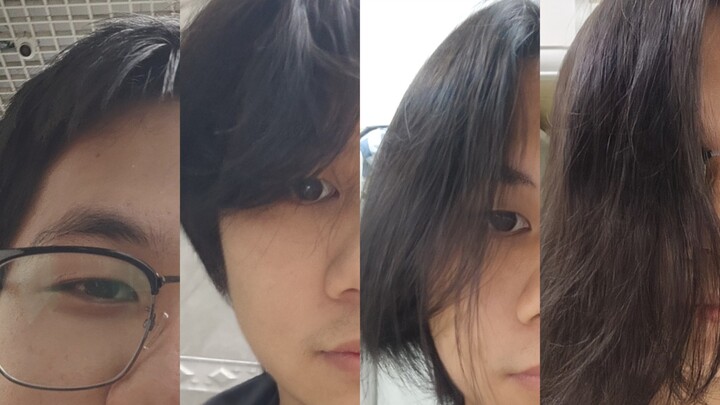 A Year-Long Record of a Guy's Appearance as He Grows His Hair Long