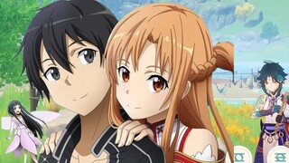 Sword Art Online pada pertunjukan "Crossing Field" Genshin Impact (dengan skor)