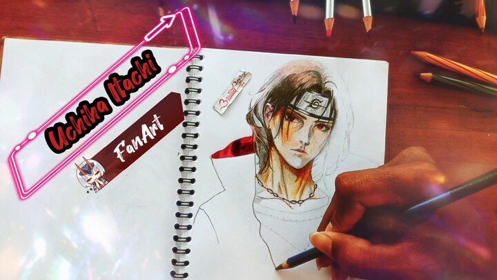 Mari Menggambar Itachi, let's kuyy.. LineArt, progress..