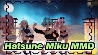 [Hatsune Miku/MMD/4K/60fps] UNI&IA&Miku&Luka - Playing With Fire