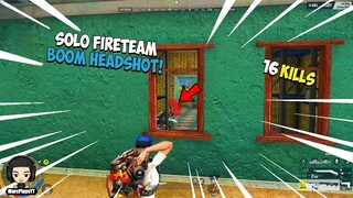 SOLO FIRETEAM: BOOM HEADSHOT | 16 KILLS (ROS GAMEPLAY)