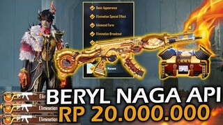 UPDATE! AKHIRNYA KELUAR SKIN BERYL NAGA API  SENILAI RP 20.000.000 BISA KELUAR NAGANYA - PUBG MOBILE