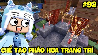 SINH TỒN THẾ GIỚI MỚI TẬP 92: MEOWPEO LÀM PHÁO HOA TRANG TRÍ NHÀ SIÊU ĐẸP TRONG LÀNG MINI WORLD