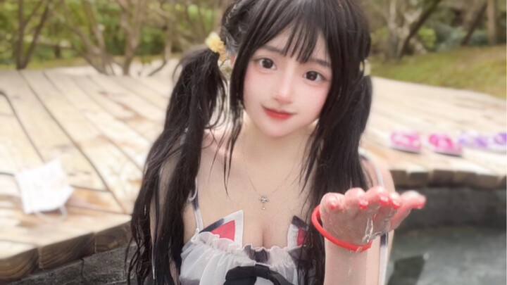 Girl! Hot Springs! Swimsuit!? ♡