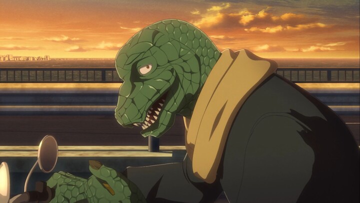 It turns out that Legoshi's mother is a hybrid of a gray wolf and a giant lizard.