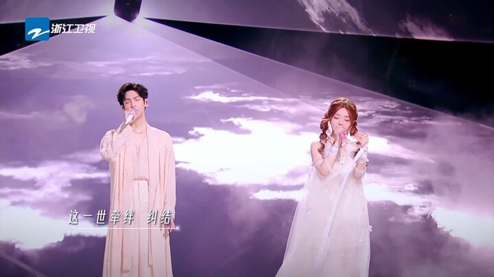 Luo Yunxi, Huang Xiaoyun 🎤🎶Song 桃花诺 🌸
