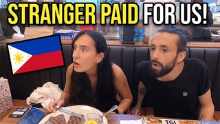 Meeting our Filipino Best friend + Stranger Paid Our Bill 😱