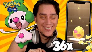 CHOQUEI 36 OVOS EM BUSCA DO MINE JR SHINY! - Pokemon Go Shiny