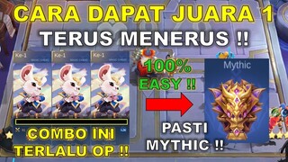 CARA DAPAT JUARA 1 TERUS DI MAGIC CHESS !! UDAH KAYAK NGECHEAT !! COMBO MAGIC CHESS TERKUAT 2023