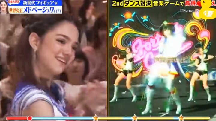 【梅娃】梅德韦杰娃2017年日本电视台跳舞PK