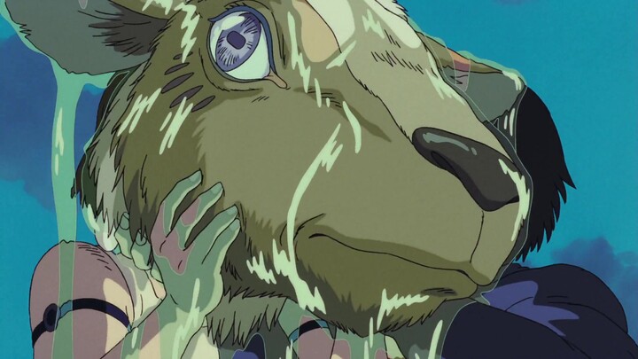 Ghibli-Princess Mononoke (1997): Give the head back to the mountain monster