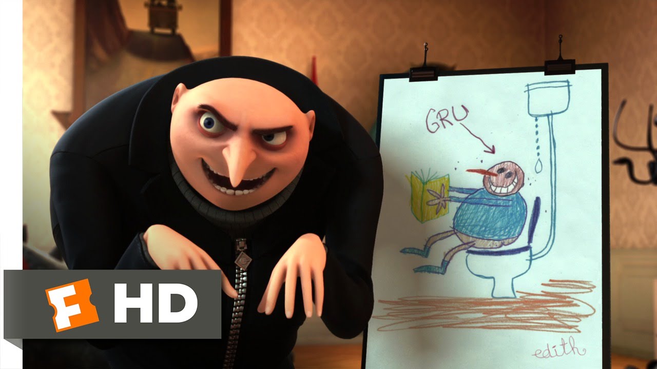 Despicable Me (9/11) Movie CLIP - I Sit on the Toilet (2010) HD - BiliBili