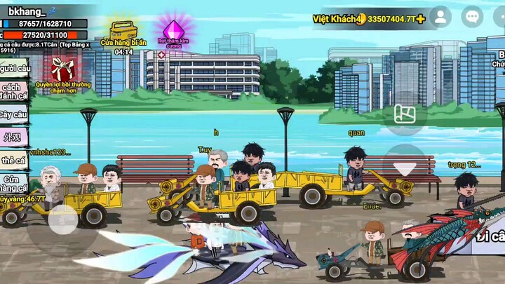 cách lấy kun kun và chiêu ah em ăn cá xong ah em kiếm xu màu xanh phải đủ số lượn xu nha