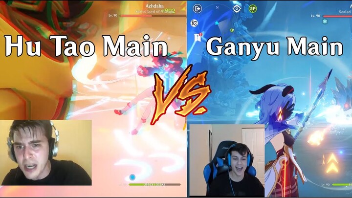 The Difference Between using Ganyu and Hu tao against AZDAHA