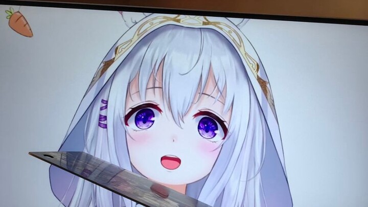 Holy crap, the person in the virtual anchor and the suit are about to fight!!