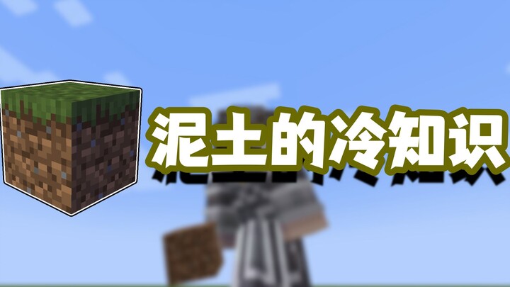 我的世界冷知识：泥土居然也存在少有人知道的小秘密？