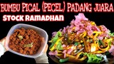RESEP PICAL PADANG (BUMBU PECEL) TAHAN LAMA | STOCK RAMADHAN