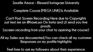 Sorelle Amore – Blessed Instagram University course download