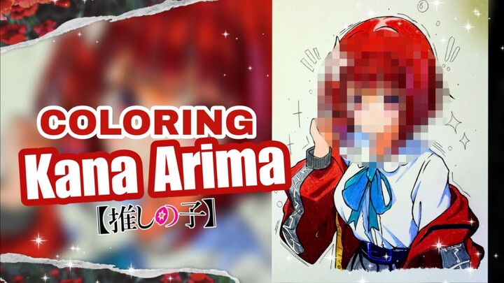 Aku tim merah ni 🤭 Coloring Arima Kana — Oshi no Ko