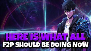 F2P SHOULD FOCUS ON THIS TO ADVANCE IN WORKSHOP OF BRILLIANT LIGHT! [Solo Leveling: Arise]