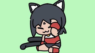 Kitten mencuci wajahnya 【Animasi Zero Zero】