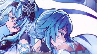 Genshin Impact Chinese-German original song handwritten "The Girl with Sea Foam" (Eula's birthday pa