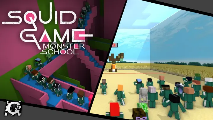 Squid Game Red Light Green Light | Monster School | Minecraft Animation Part 1