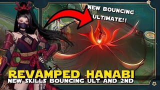 REVAMPED HANABI NEW SKILLS! BOUNCING ULTIMATE AND 2ND SKILL | NEW SKILL DESCRIPTIONS REVEALED!?MLBB