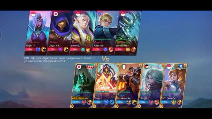 cara cepat naik ke mythic hero argus EXP lane pus and win aldous sampe ketar ketir.